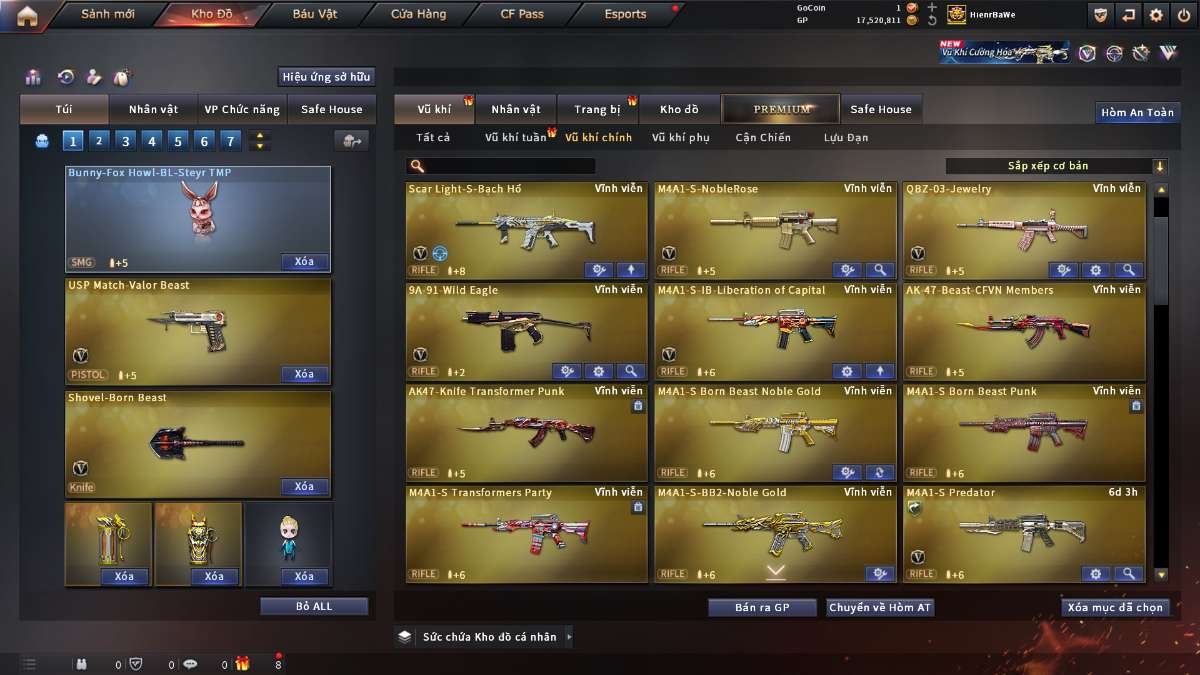 shop acc cf uy tin gia re